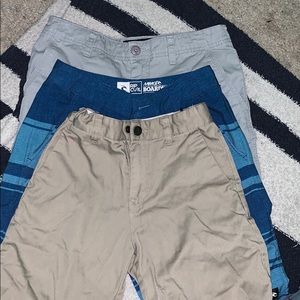 Rip curl and Volcom boys shorts